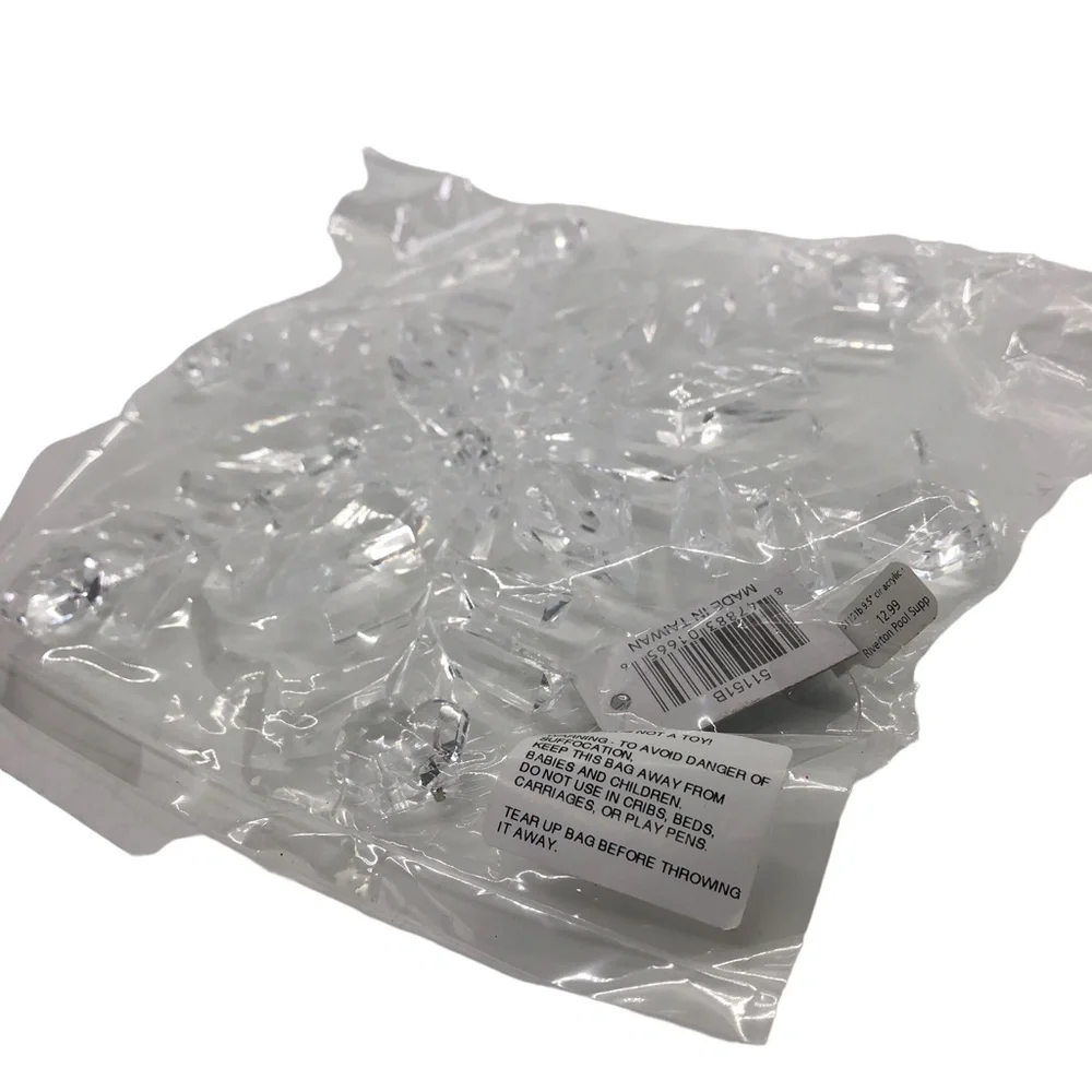 Large Clear Acrylic Crystal Snowflake Christmas Tree Ornaments 9.5” - Picture 12 of 12